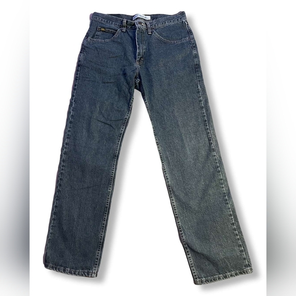 Lee's Men's Regular Fit Straight-Leg Dark Blue Jeans, Size 33X32 - Picture 1 of 7